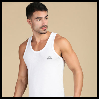 Cotton Vest White