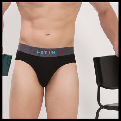 Cotton Modal Spandex Brief Black
