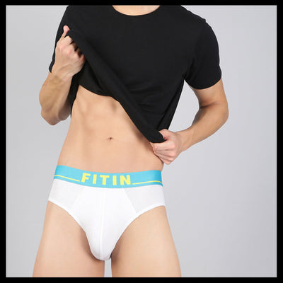 Cotton Modal Spandex Brief White