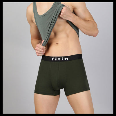 Cotton Modal Spandex Trunk Allen Green