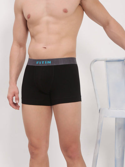 Cotton Spandex Black Trunk