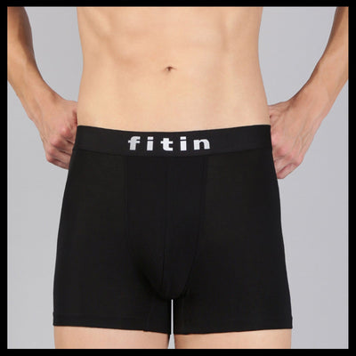 Cotton Modal Spandex Trunk Black