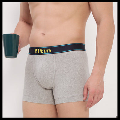 Cotton Modal Spandex Trunk Grey Metal
