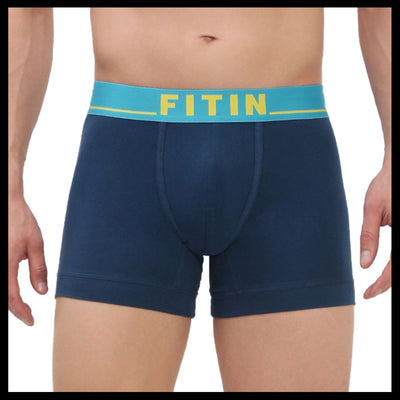Cotton Modal Spandex Trunk Posidon Blue